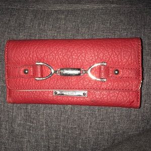 Nine West leather red wallet